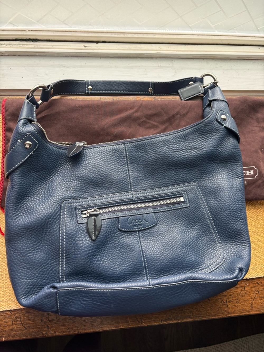 Coach Penelope Hobo Pebbled Leather Shoulder Bag